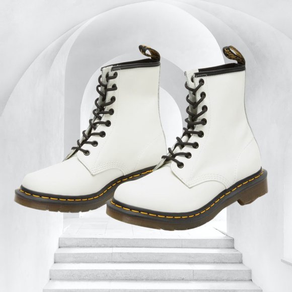 Dr. Martens Shoes - DR. MARTENS 1460 White Womens Boots